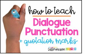 punctuating dialogue in a sentence dialogue in a story how to punctuate dialogue narrative writing how to use quotation marks punctuating dialogue examples for students dialogue rules in writing anchor chart