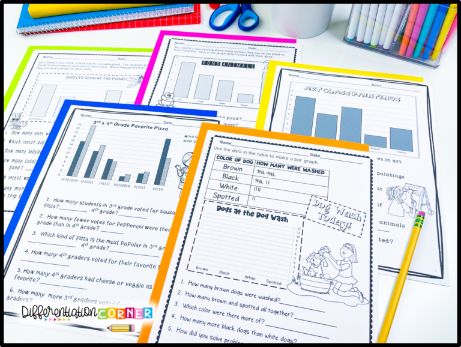 Teaching Interpreting Data and Graphing in Math & FREE Graphing Activities