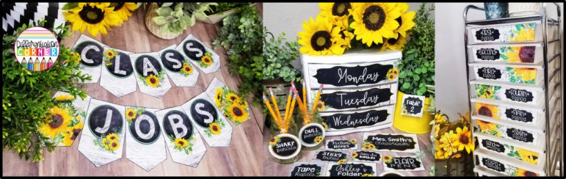 How to Choose the Best Classroom Theme 2 how to choose a classroom theme sunflower classroom decor theme ideas farmhouse plant classroom decor ideas for teachers boho classroom decorations