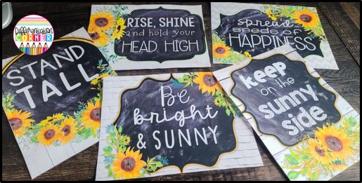Easy DIY Sunflower Classroom Decor Theme Ideas