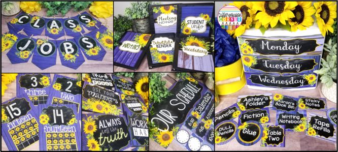 Easy DIY Sunflower Classroom Decor Theme Ideas