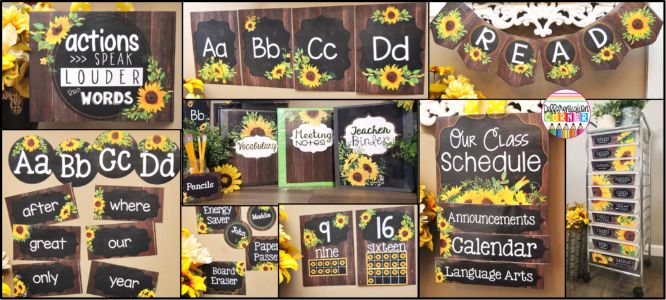 Easy DIY Sunflower Classroom Decor Theme Ideas