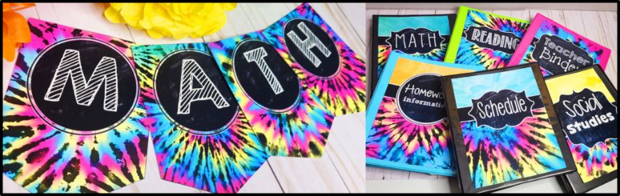 Tie Dye Classroom Theme Retro Classroom Decor for Teachers