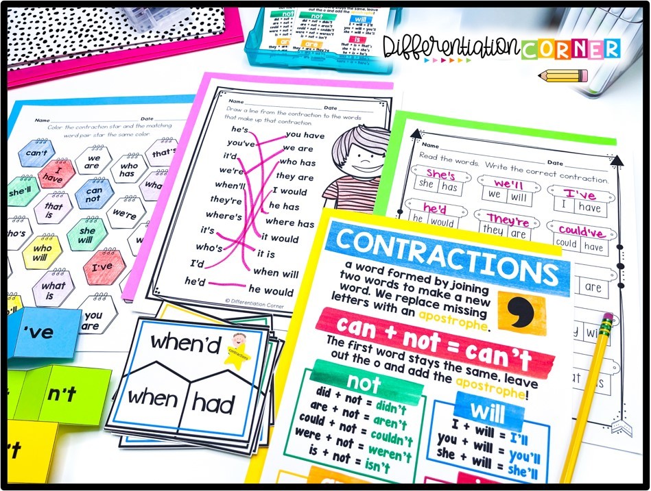 Contraction Words: Everything You Need To Teach Contractions