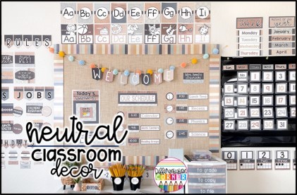 neutral classroom decor bundle earthy calm classroom decor calming zen classroom decor calming classroom decor neutral classroom theme