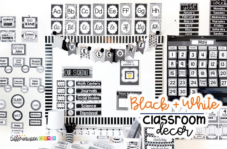 black and white classroom decor black and white classroom decorations classroom black and white classroom decor theme ideas polka dot classroom decor theme