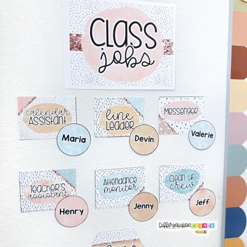 classroom decor checklist classroom decorations themes neutral theme classroom jobs chart