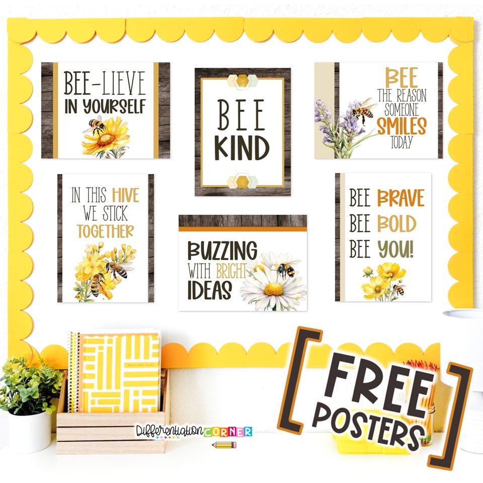 free bee classroom decor bee decorations for classroom bee themed classroom decor
