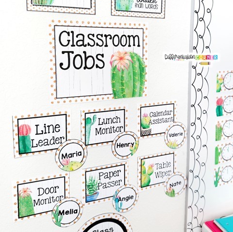 classroom community building class jobs chart classroom helpers ideas