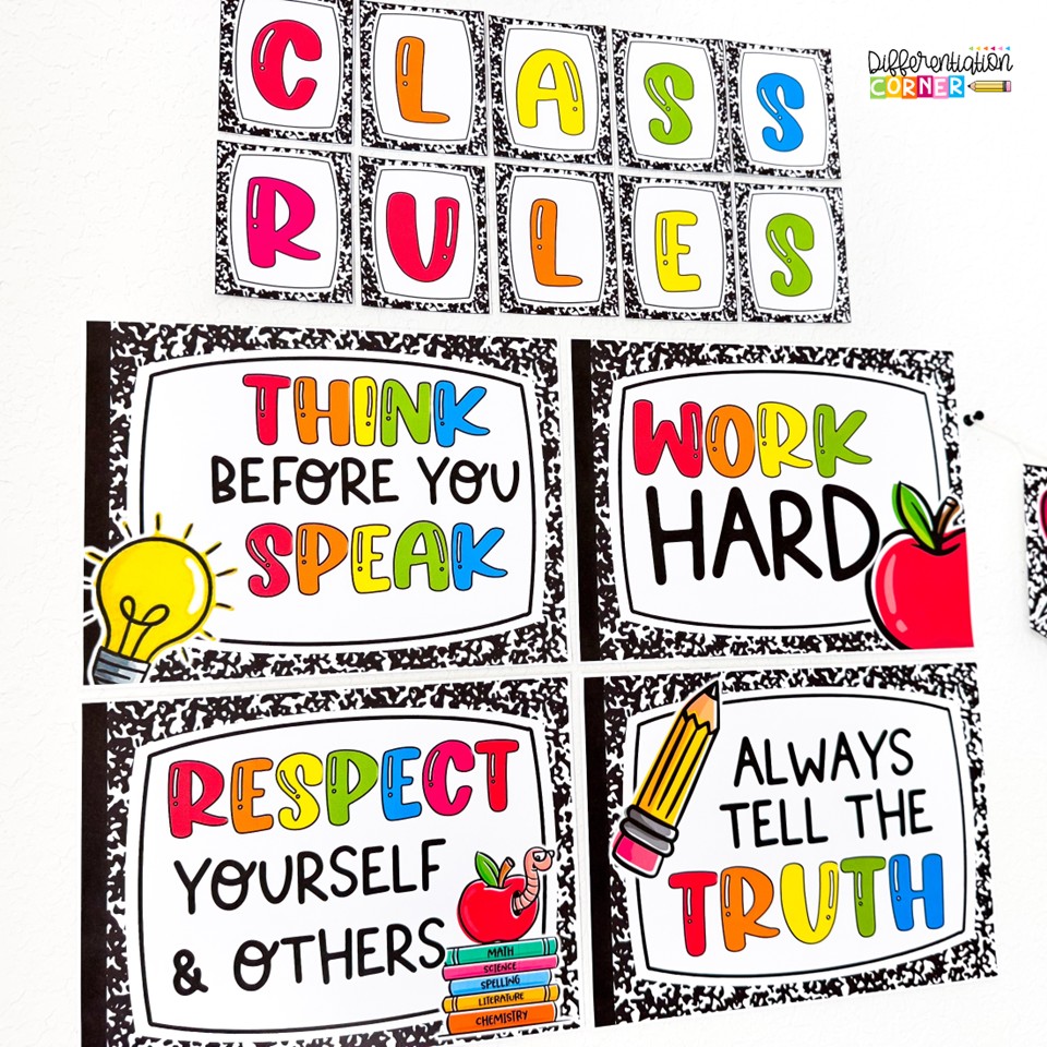 composition notebook classroom decor theme composition notebook bulletin board