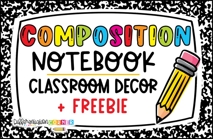 composition notebook classroom decor theme composition notebook bulletin board