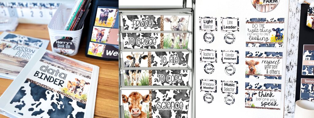 10 Calming Classroom Themes: Decor Teachers Are Loving Right Now 8 calming classroom themes calming classroom colors farm themed classroom cow print classroom decor