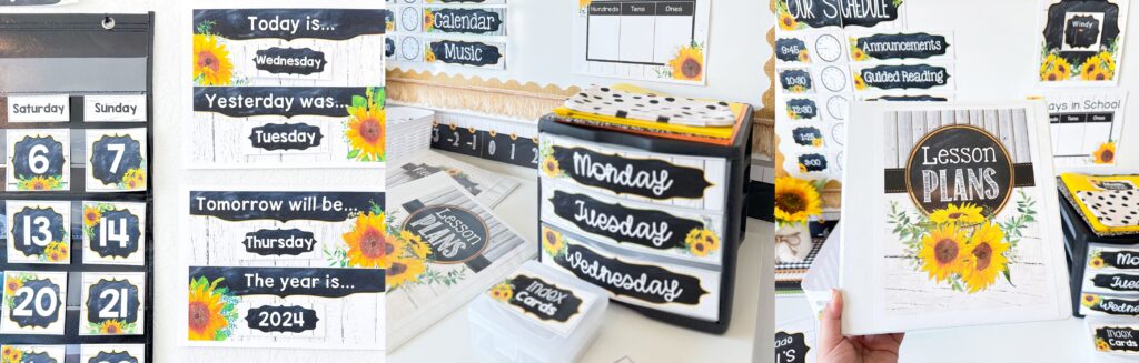 Colorful Classroom Without the Chaos (10 Decor Ideas That Actually Work) 8 colorful classroom decor colorful classroom themes colorful classroom ideas sunflower farmhouse classroom decor sunflower themed classroom