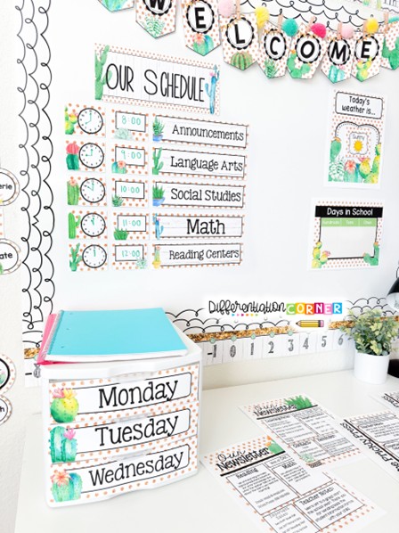 7 Classroom Displays That Run Your Classroom For You 1 classroom displays classroom management behavior management classroom decor back to school cactus calming daily visual schedule cards template