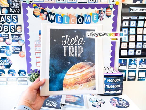 What To Hang First? A Classroom Setup Guide for Teachers 8 classroom setup elementary classroom organization classroom setup ideas space theme classroom binder covers and spines templates
