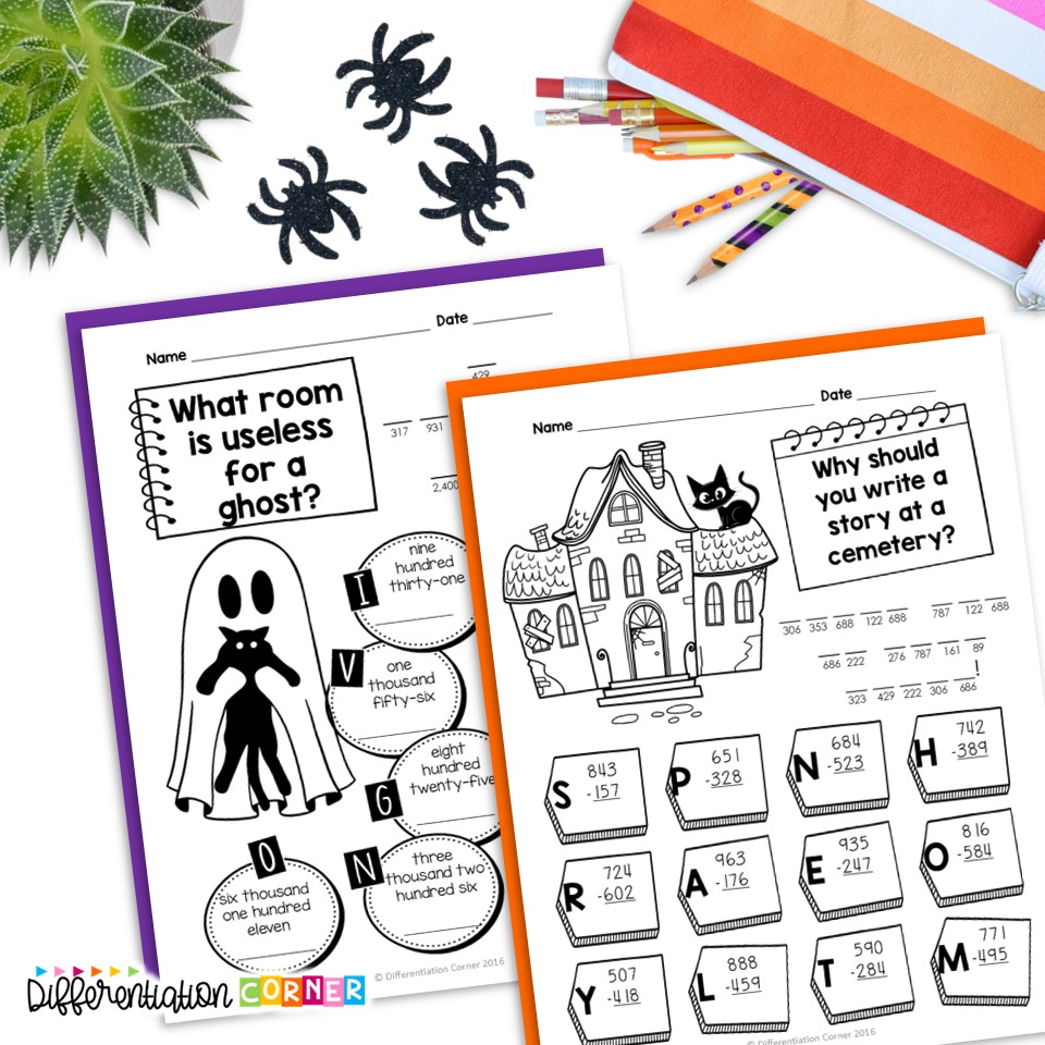 Easy Halloween Math Activities for Upper Elementary That Still Include Real Learning 2 Easy Halloween Math Activities for Upper Elementary That Still Include Real Learning